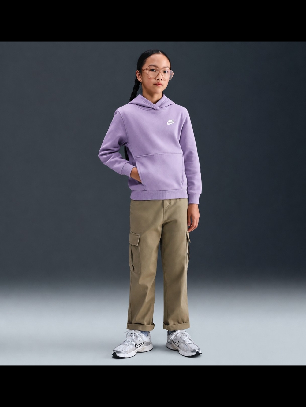 Nike Kids' Lavender Pullover Hoodie